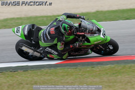 2010-06-26 Misano 1424 Rio - Superbike - Qualifyng Practice - Tom Sykes - Kawasaki ZX 10R